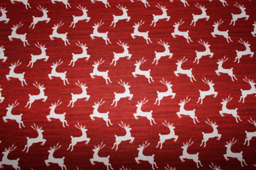 Preview: Baumwollstoff DEERS RED (10 cm)